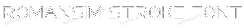 Romansim Stroke Font字体转换